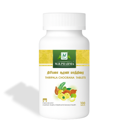 Thiripala Choorana Tablets - M.B. Pharma (100 Tabs)