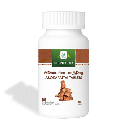 Ashokapattai Tablets - M.B. Pharma (100 Tablets)