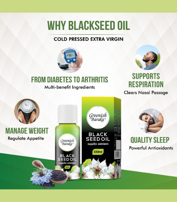 Black Seed Oil 200ml - Greenish Roots Healthcare