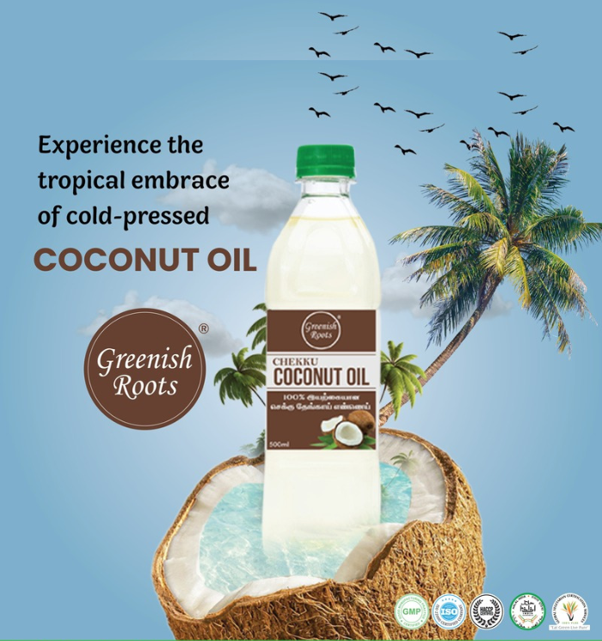 Chekku Coconut Oil (500ml) - Greenish Roots Healthcare