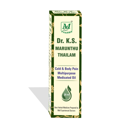 Dr.K.S. Marunthu Thailam - M.B. Pharma (20ml)