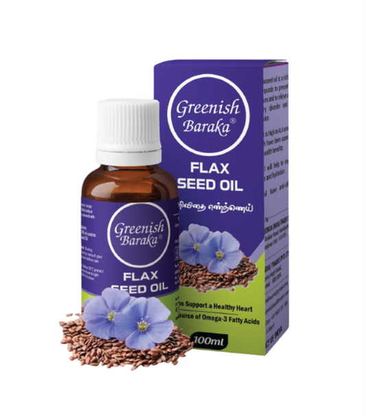 Flax Seed Oil - Greenish Roots Healthcare