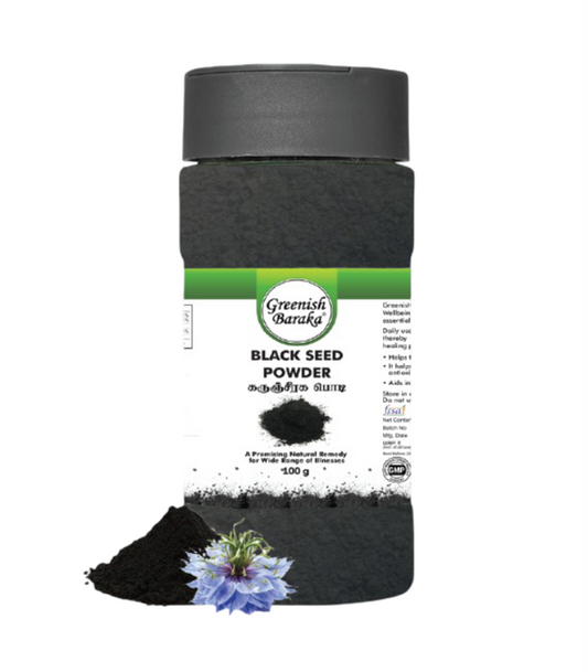Freshly Ground Black Seeds Powder (100gm) - Greenish Roots Healthcare