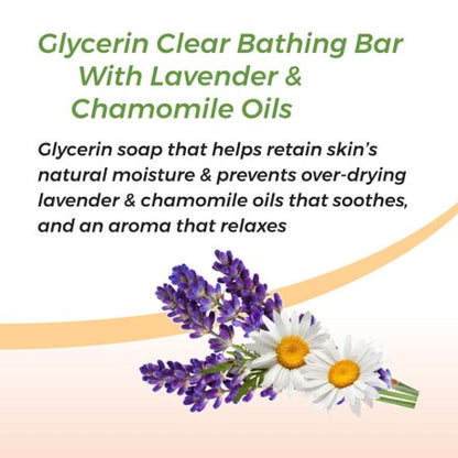 Glycerin Clear Bathing Bar - Clear Bathing Bar - Super Saver Pack (300g) - K P Namboodiris