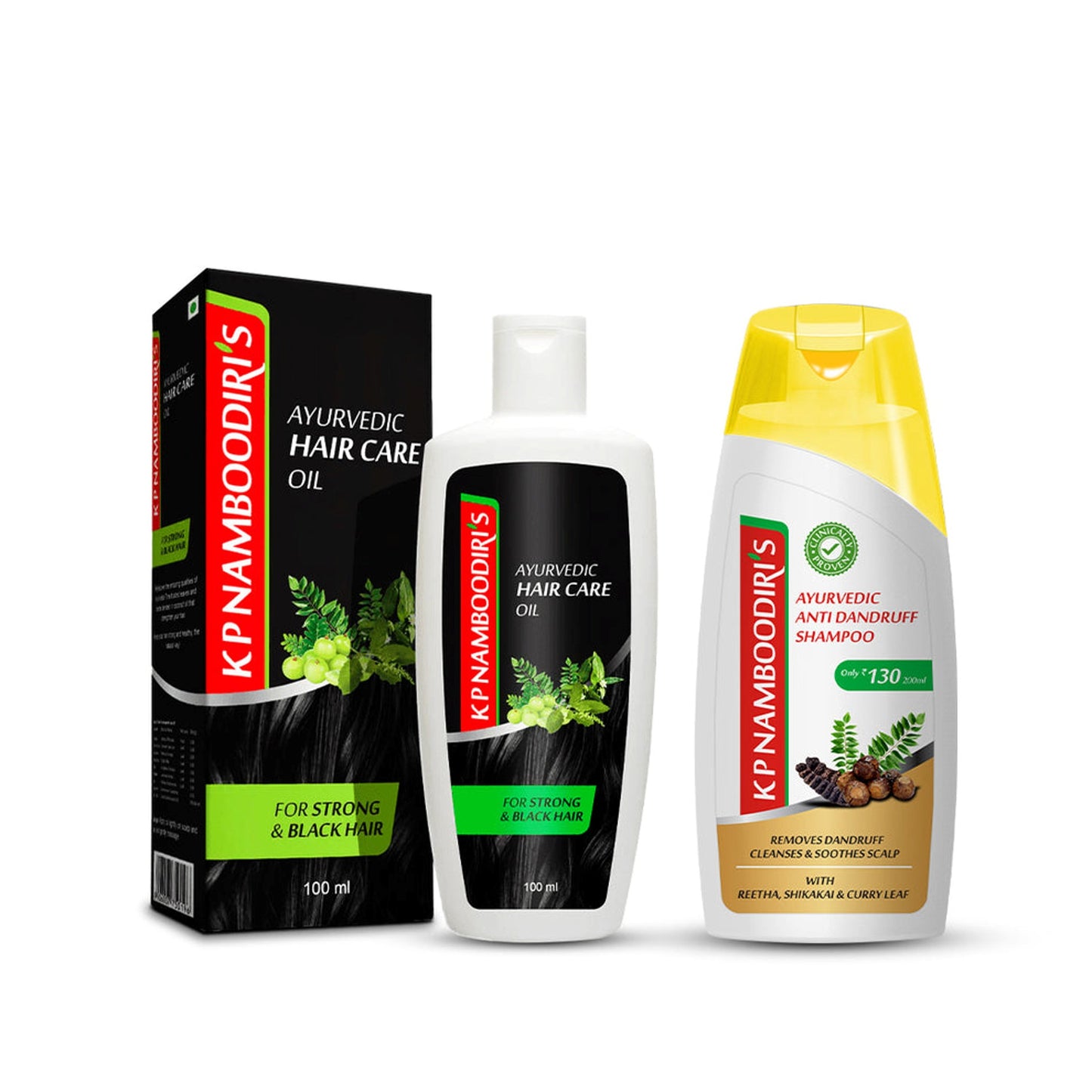 Hair Oil & Anti Dandruff Shampoo Combo - K P Namboodiris