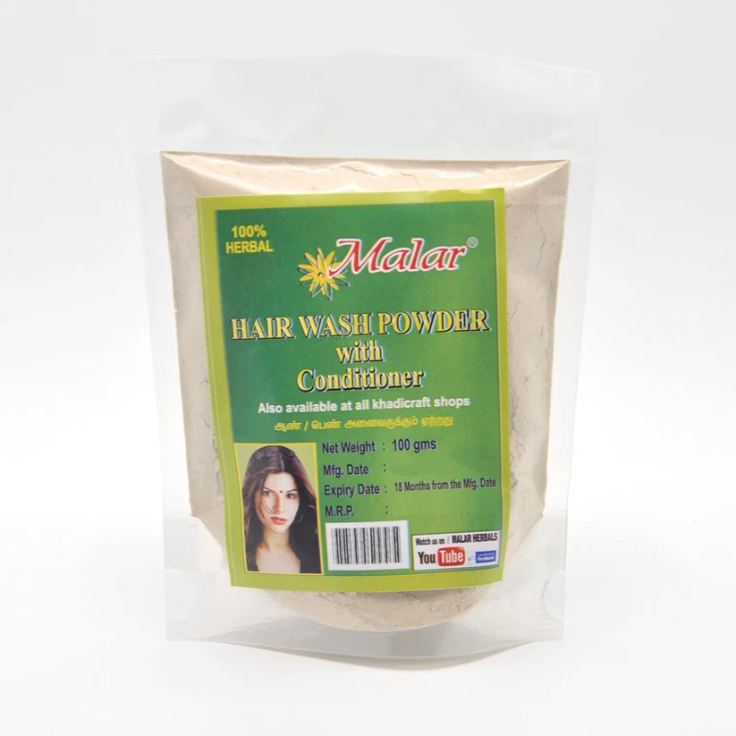 Hair Wash Powder with Conditioner - Malar Herbals