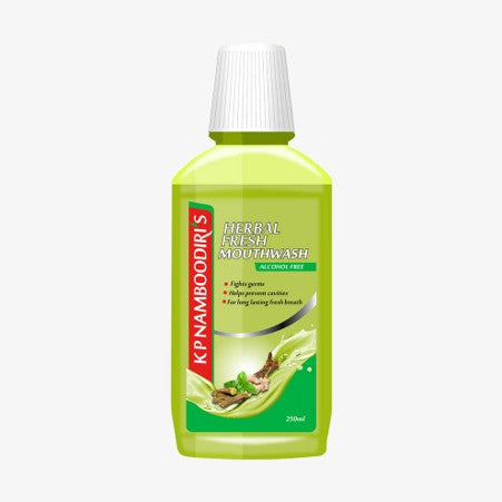 Herbal Fresh Mouthwash (250ml) - K P Namboodiris