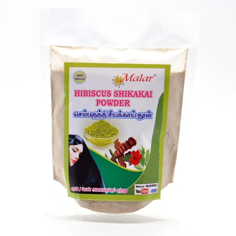 Hibiscus Hair Wash Powder - Malar Herbals