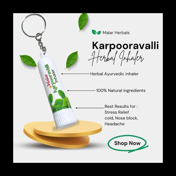 Karpooravalli Inhaler (Pack of 5) - Malar Herbals