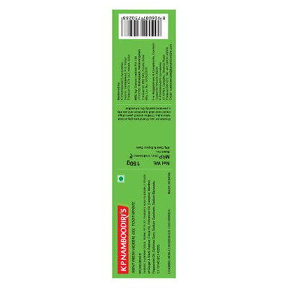 Mint Fresh Herbal Gel Toothpaste with Ginger, Clove & Mint - K P Namboodiris