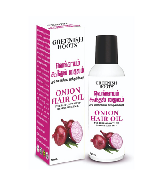 Onion Hair Oil (100ml) - Greenish Roots Healthcare