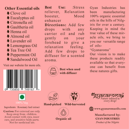 Rosemary Oil - Gyanaroma