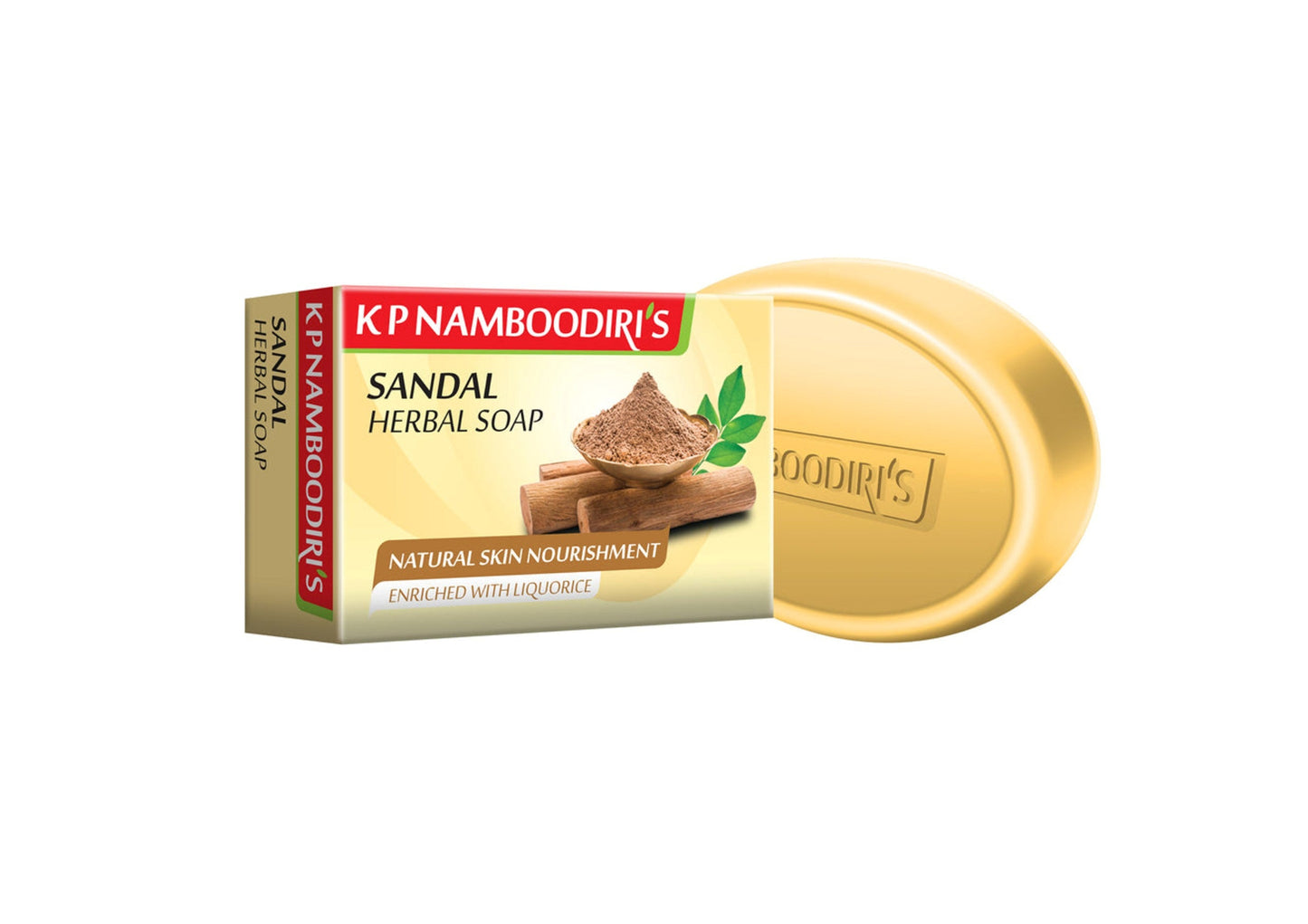 Sandal Herbal Soap - K P Namboodiris