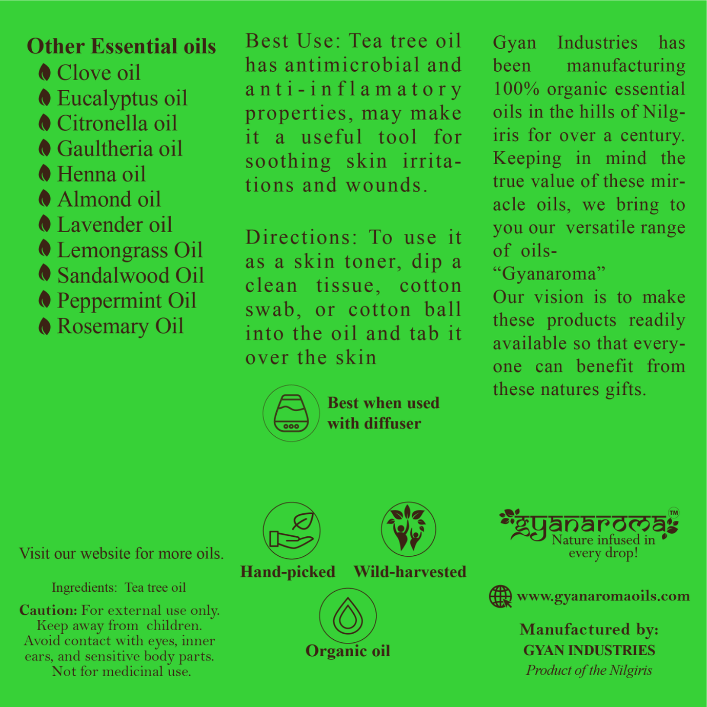 Tea Tree Oil - Gyanaroma (30ml)