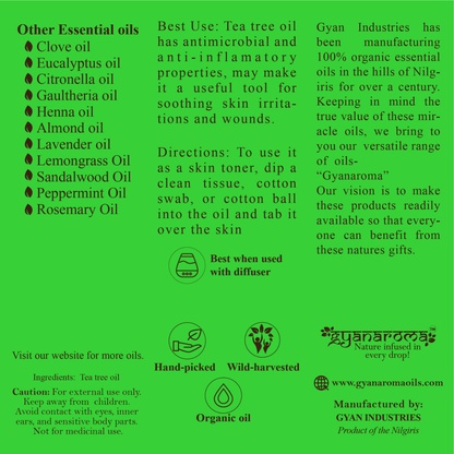 Tea Tree Oil - Gyanaroma (30ml)