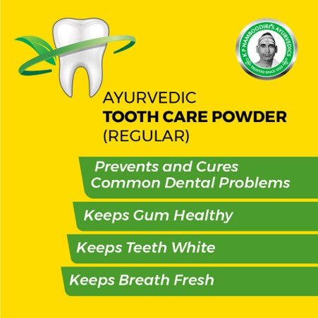 Tooth care Powder (Mild) - 80g Pack of 2 - K P Namboodiris