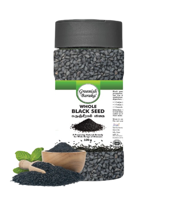 Whole Black Seeds (100g) - Greenish Roots